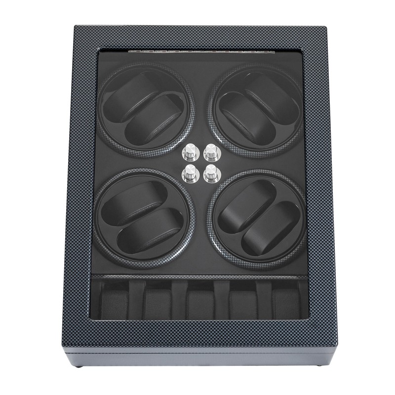 LED Light Automatic Watch Winder Box Display Storage Case 8+5 Watch Winder Box gallery
