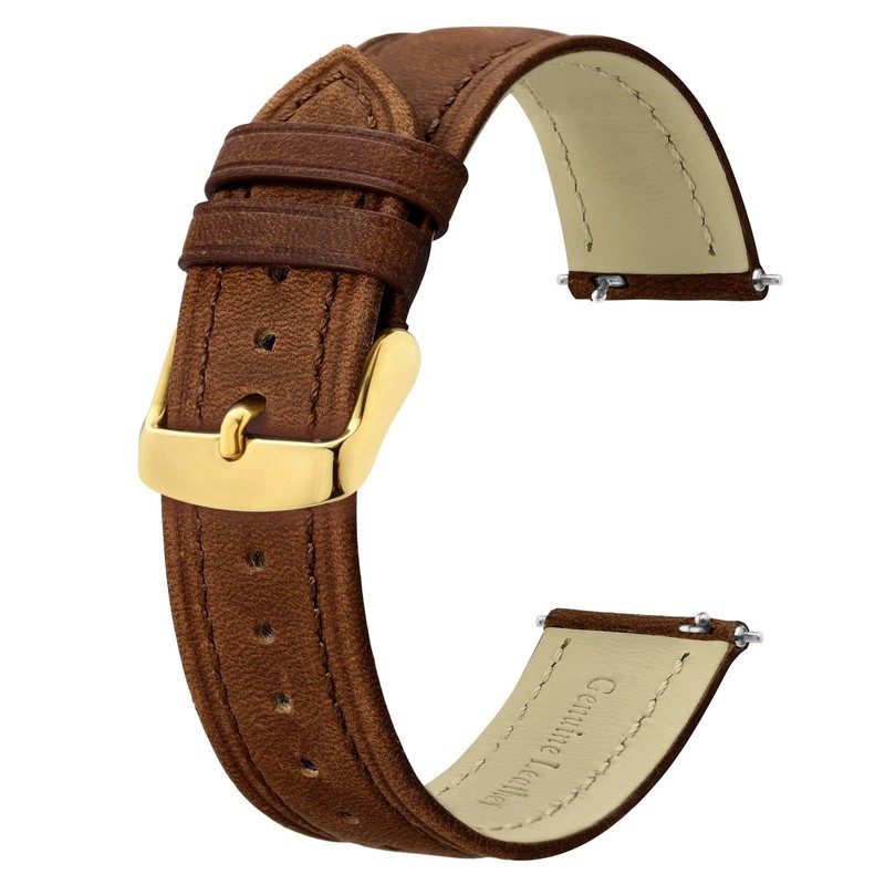 Extra Long Watch Bands 20mm, Leather Watch Straps for Men, XL Replacement Str...