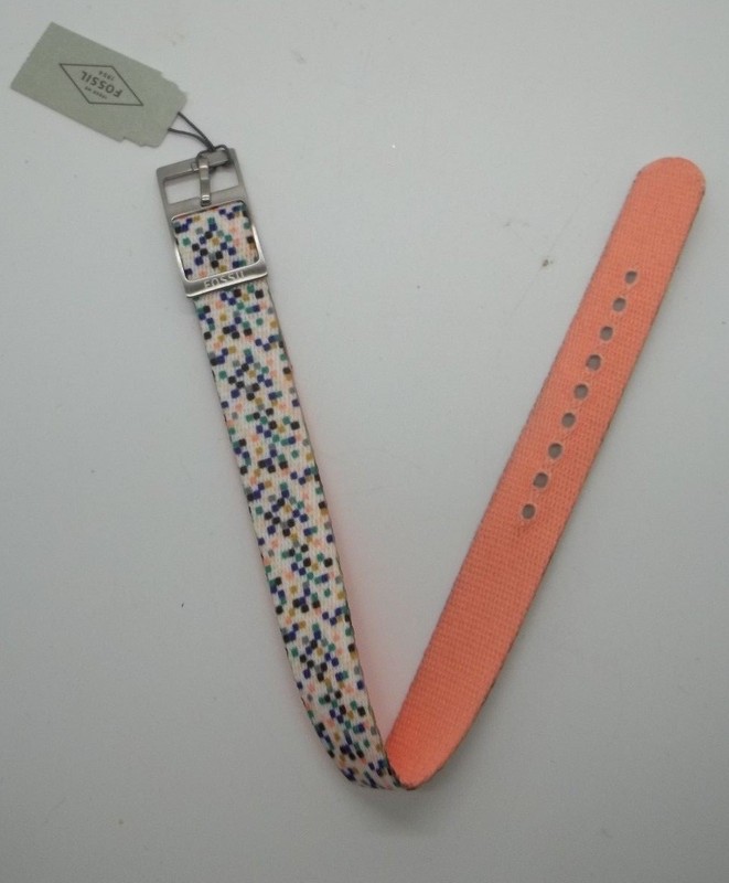 Fossil 14mm Women’s Watch Strap 1/2″ Band Coral Multi S141102