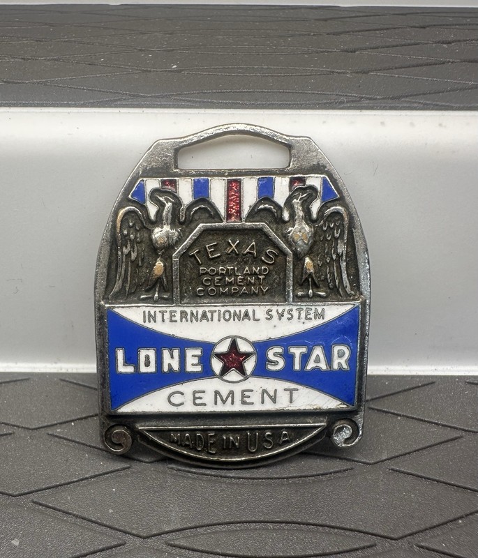 Rare Texas Lone Star Cement Advertising Watch Fob Circa 1930s Made In USA