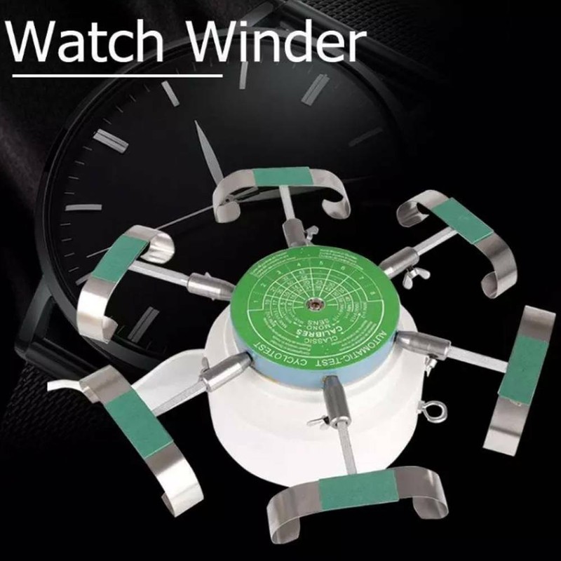 110V 6 arm Automatic Watch Winder Cyclotest Tester Repair Tools gallery