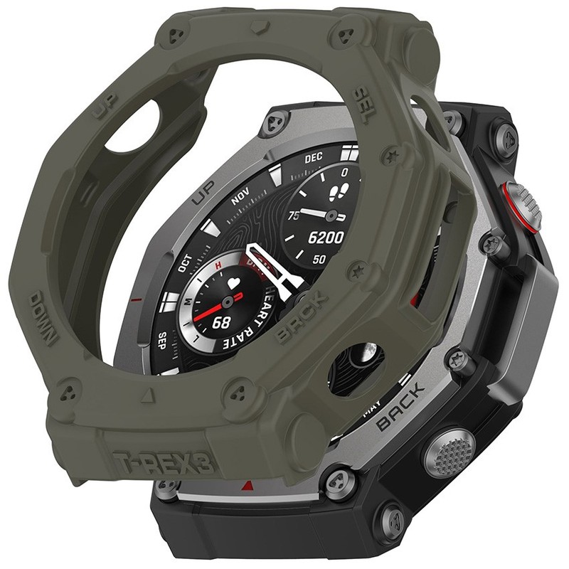 TPU Watch Case Armour Skeleton Case Watch Shell Accessories for Amazfit T-Rex3 gallery