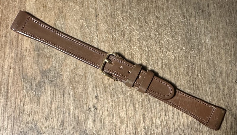 vintage GENUINE CALFSKIN WRISTWATCH BAND 15mm NOS