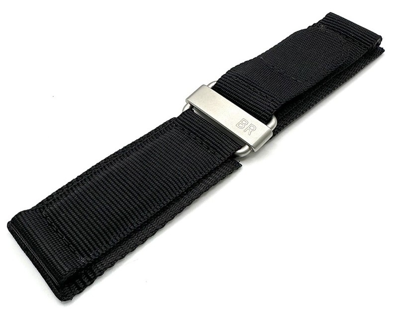 New Genuine Bell & Ross BR01, BR03 Black Synthetic Fabric 26mm Band Strap