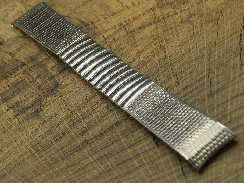 Scott Vintage Watch Band NOS Unused Expansion Stainless Steel 17.5mm Bracelet gallery