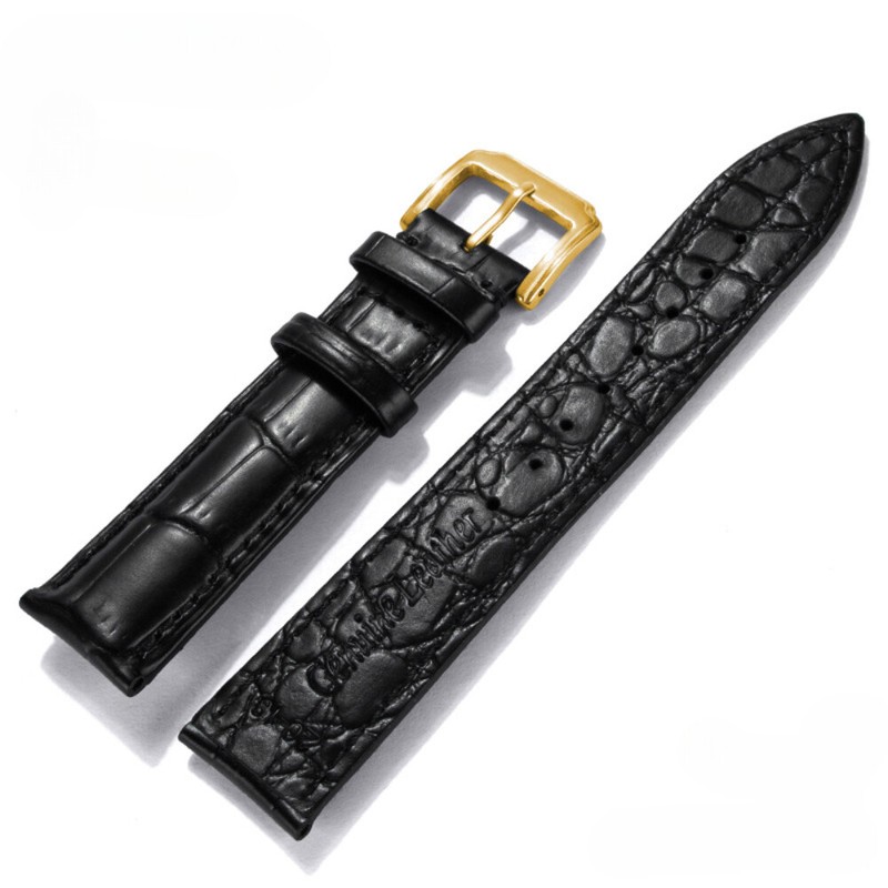 High Quality Genuine Leather Watch Band Strap Pin Buckle 12mm-24mm with Box gallery