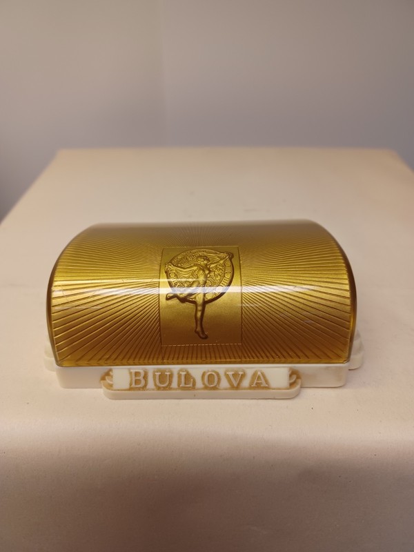 Vtg Bulova Fifth Avenue Women’s Watch w/Gold Art Deco Case Box gallery