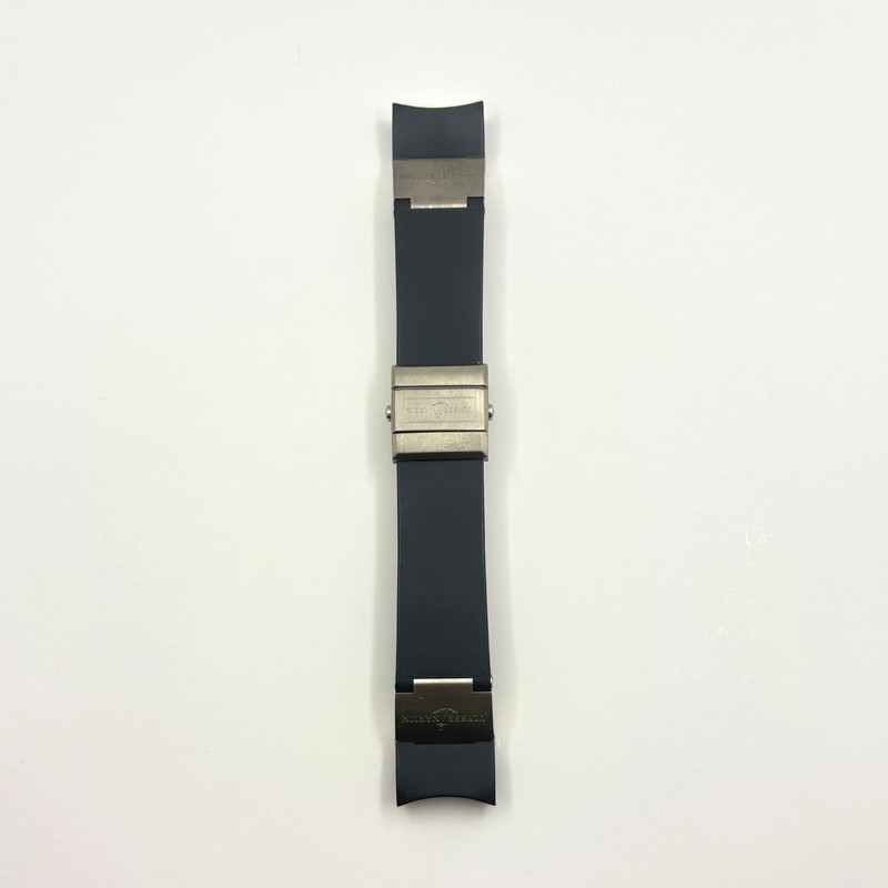 Authentic Ulysse Nardin Rubber Strap & Deployant Folding Clasp