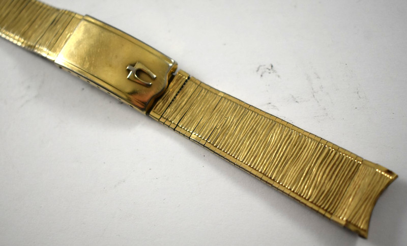 Vintage Accutron Kreisler Gold Filled Top Wrist Watch Band 17.25mm lot.we