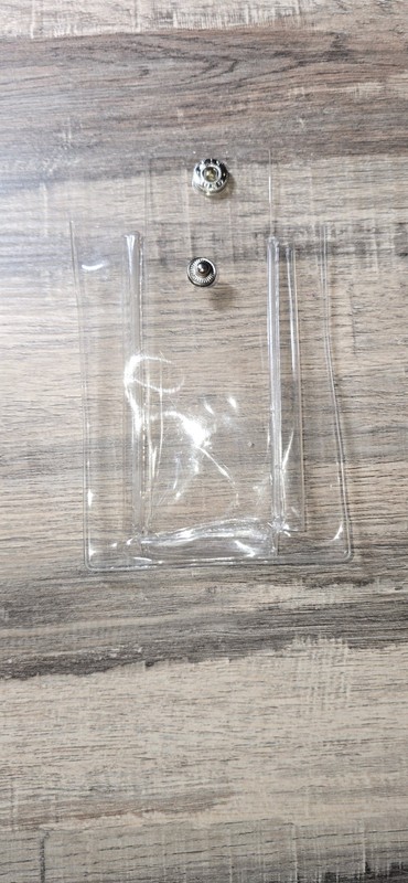 Clear Plastic Watch Snap Pouch With Slot For Card or Papers Qty 10 gallery