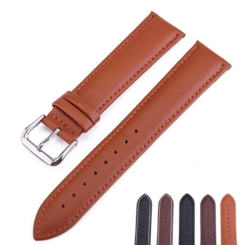 Genuine Leather Watchbands Calfskin Replace Wristwatch Straps 18mm 20mm 22mm 24m