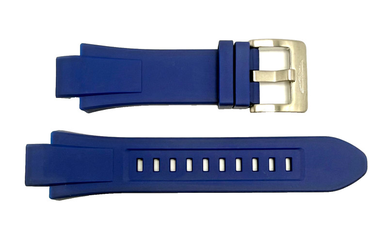 Authentic Invicta Pro Diver Blue Polyurethane/ Silver Buckle 30mm Watch Band