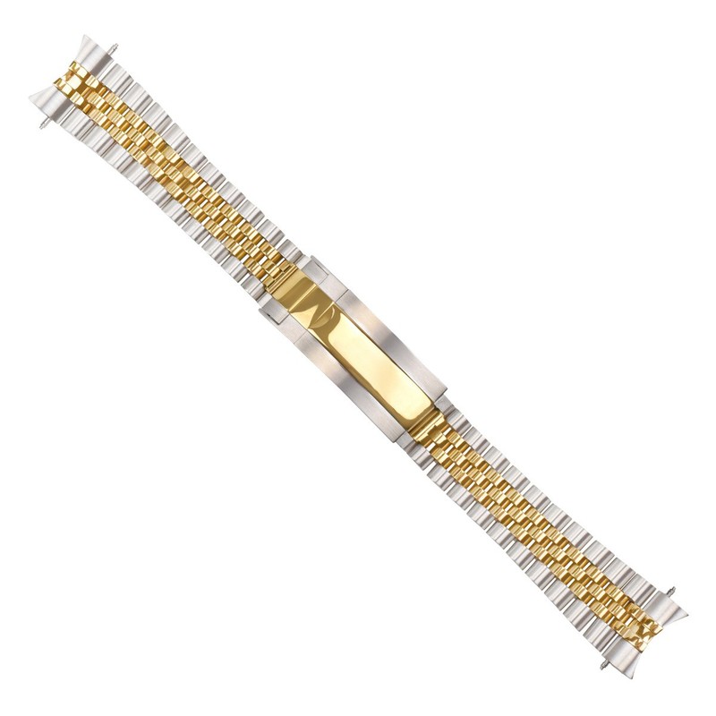 20MM JUBILEE WATCH BAND FOR ROLEX SUBMARINER GMT DATEJUST GLIDE LOCK TWO TONE