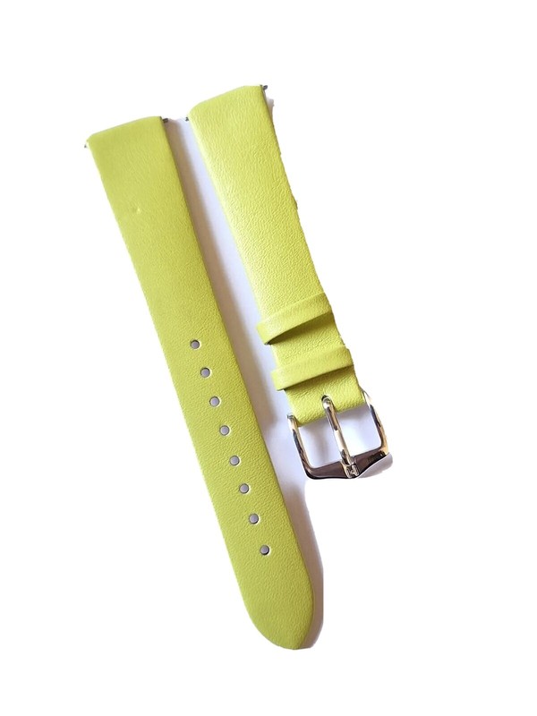 16mm QUALITY NEW HIRSCH VIAZZA GREEN, SILVER BUCKLE WATCH STRAP.