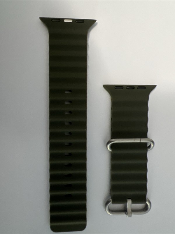 Soft Silicone Bands for Apple Watch 38/40/41mm, Medium/Large Green gallery