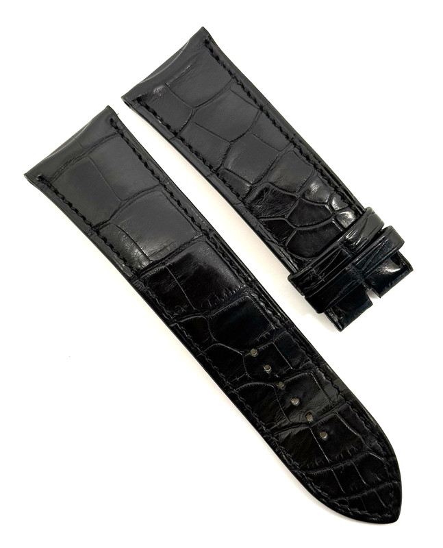 Parmigiani Fleurier 25mm x 22mm Black Alligator Watch Strap Band Authentic OEM