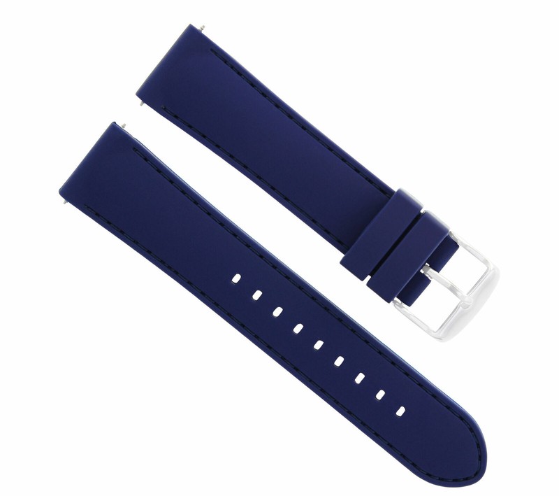 20MM RUBBER DIVER WATCH BAND STRAP FOR ROLEX DATE DATEJUST SUBMARINER GMT BLUE