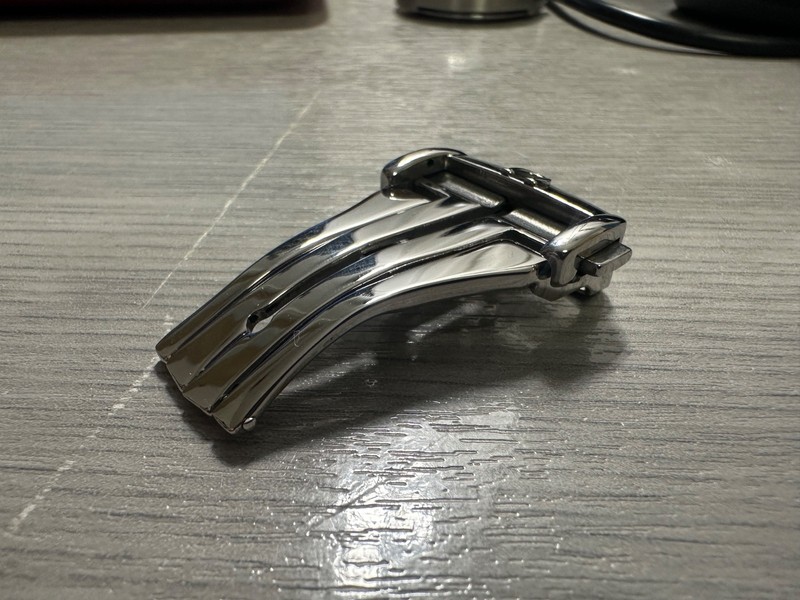 Replacement For Seamaster Speedmaster Strap Clasp deployment Silver steel 18mm