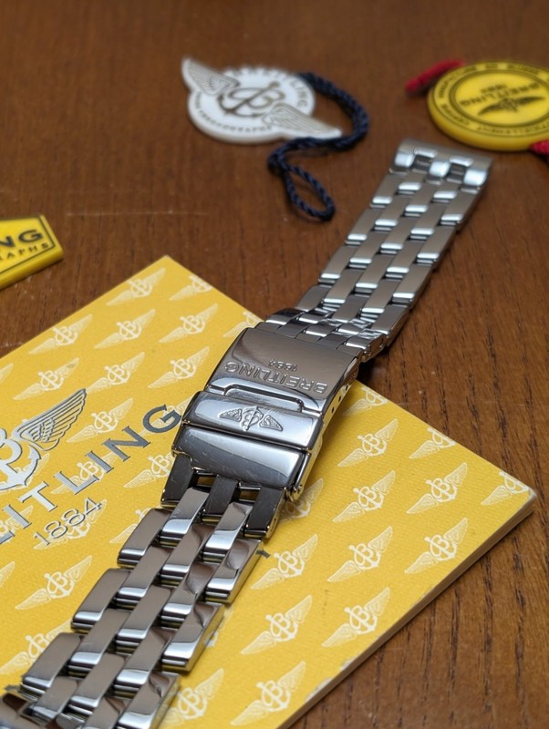 Breitling Pilot Deployment Bracelet 340A 19mm Swiss Made Stainless Steel OEM