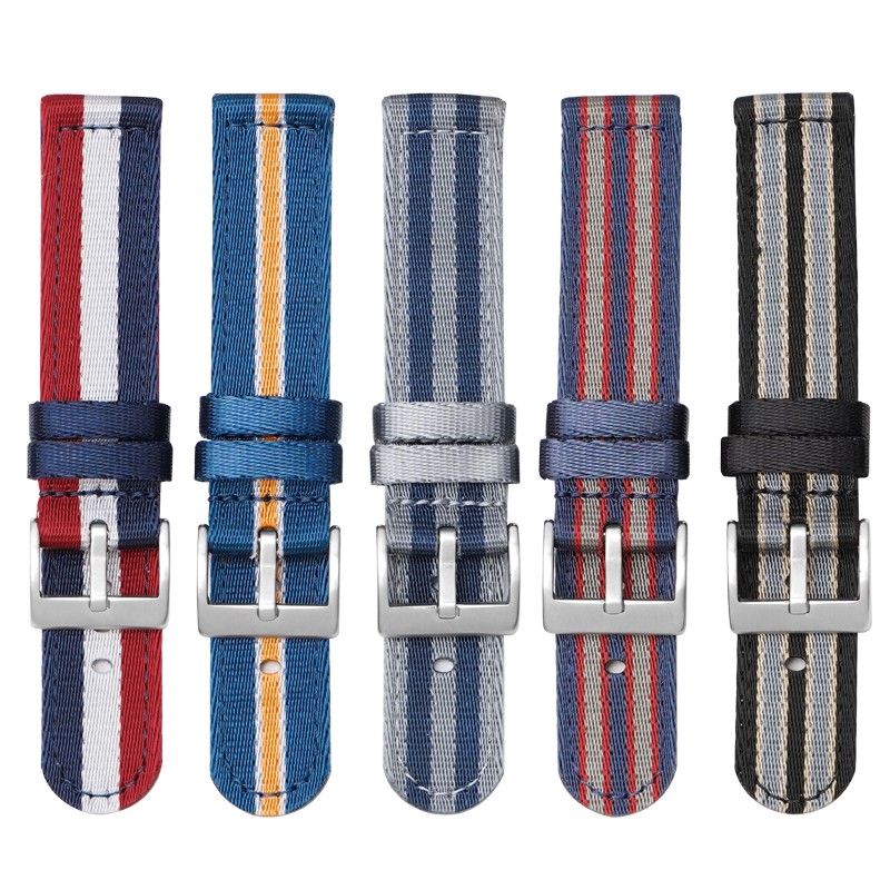 Quick Release Nylon Canvas Watch Band Strap Wristband Bracelet 18 20 22 24mm NEW gallery