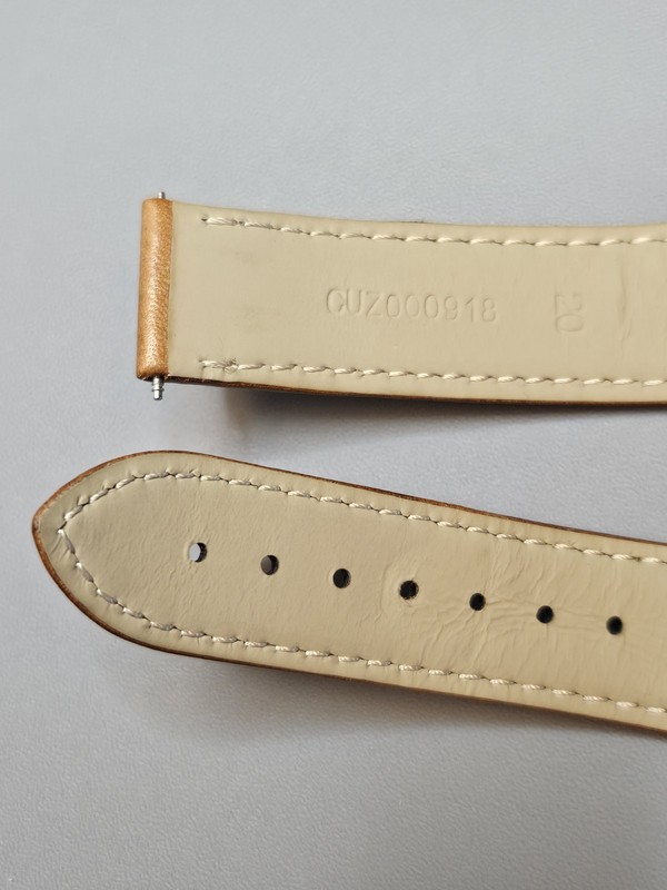 Omega Speedmaster 032CUZ000918 20mm Golden Brown Leather Deployment Strap gallery