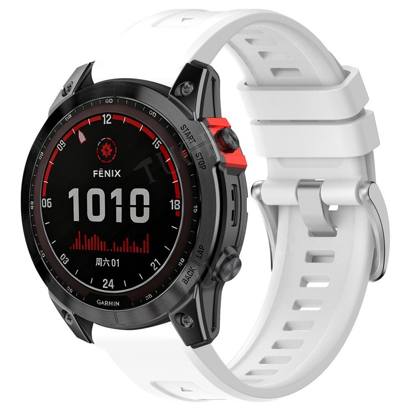 Silicone Watch Strap For Garmin Fenix 8 E 7 7X 6 6X Pro 5 5X Plus QuickFit Band