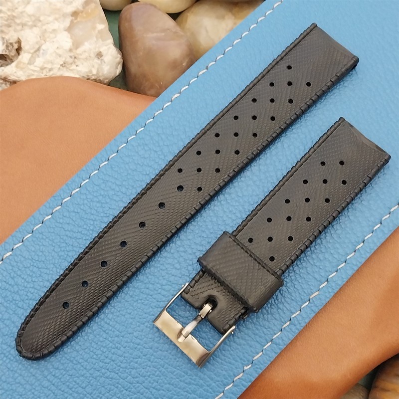 18mm SUB Swiss Perforated Tropical Diver Strap Unused 1960s Vintage Watch Strap