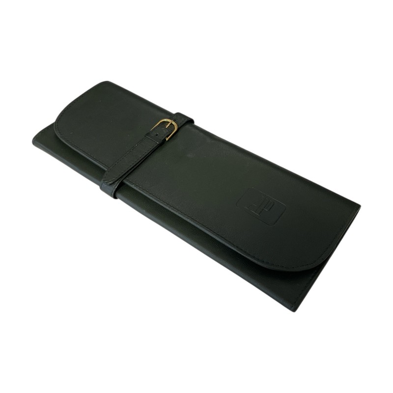 Audemars Piguet Watch Travel Case Green Leather Pouch Box Set 24cm #04 gallery