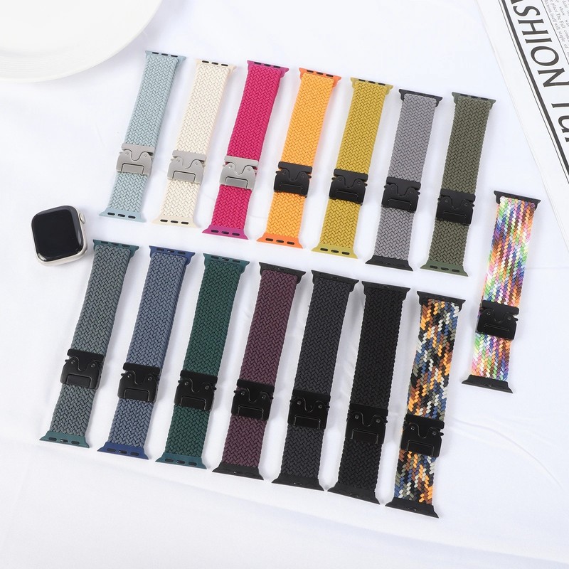 Nylon Band Compatible Watch Strap Series 10 9 8 7 6 SE 5 Ultra 2 38mm-49mm gallery
