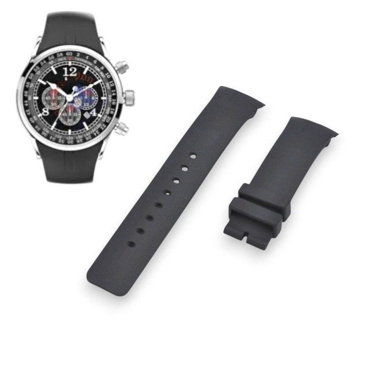 A34001G 27mm Black Rubber Strap For Nautica