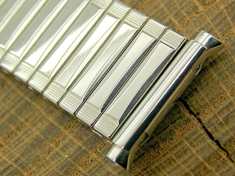 NOS Vintage JB Champion Stainless Steel Expansion Watch Band 17.5mm-21mm Unused