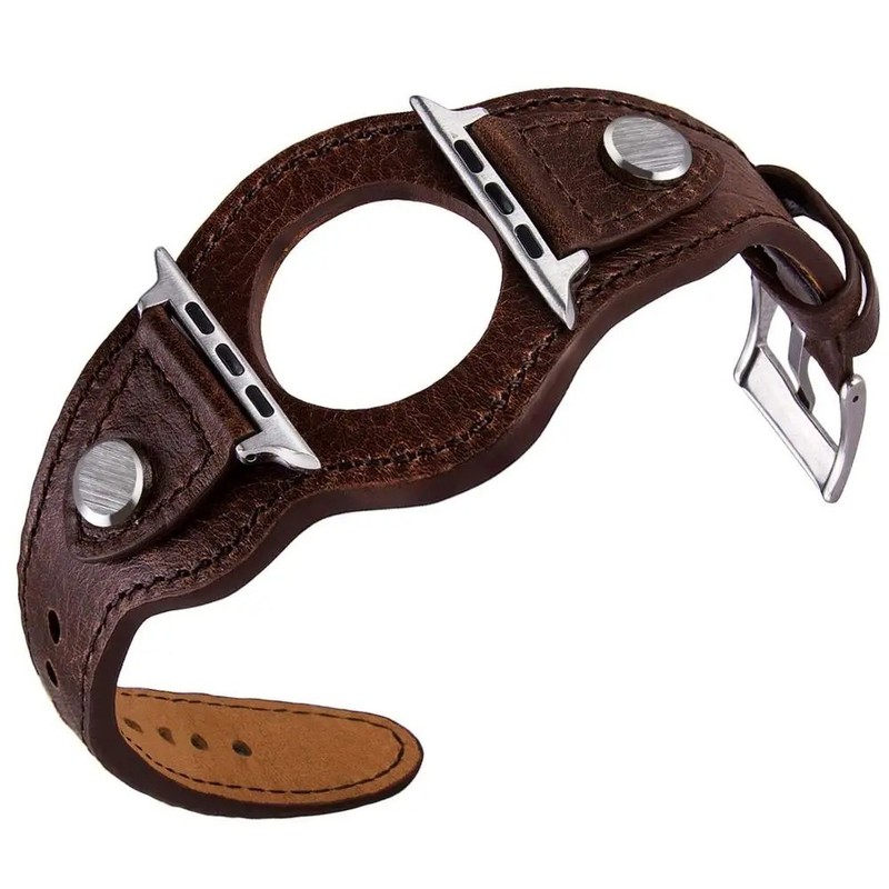 Leather Cuff Bracelet Watch Band Quick Release Strap 38/40/41/42/44/45/49mm Wide
