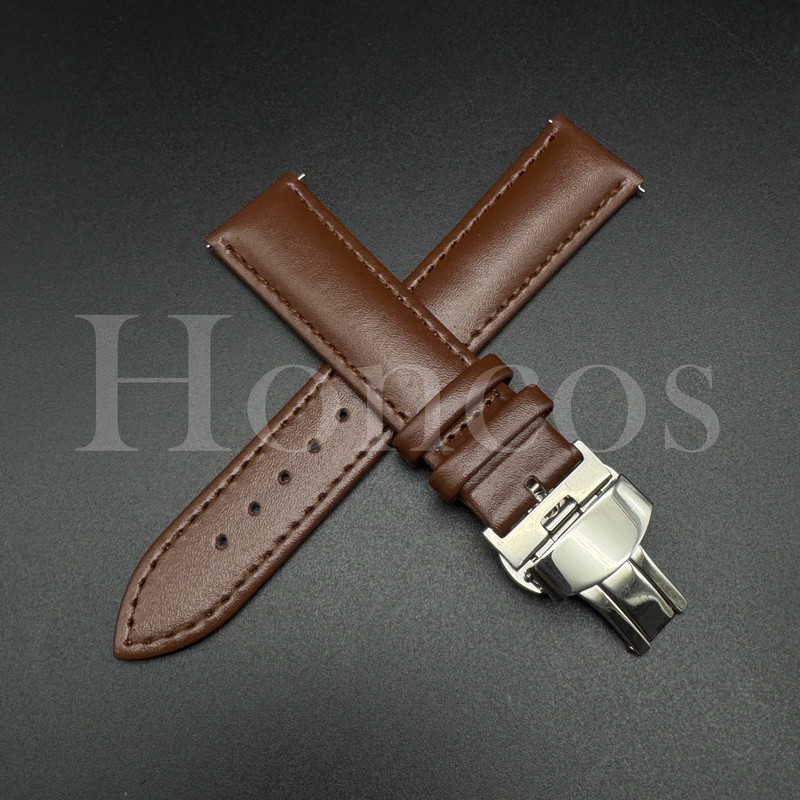 18 20 22 MM Leather Watch Strap Band Quick Release Clasp Fits for Citizen D/BN gallery