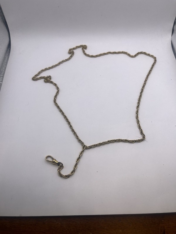 Antique Early 1900s 1/20 12k Gold Filled Pocket Watch Necklace Style Chain