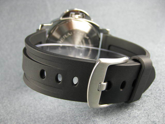 22mm HQ Black Soft Rubber Diver Strap Watch Band for fits PANERAI 44mm case x1