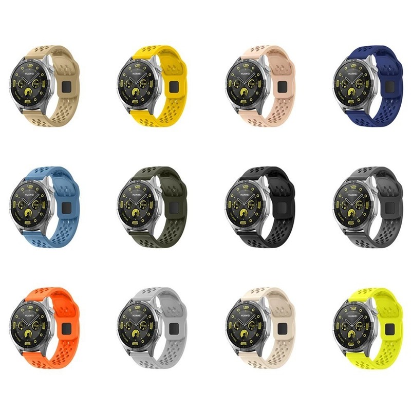 18mm 20mm 22mm Silicone Sport Breathable Watch band Silicone Strap gallery