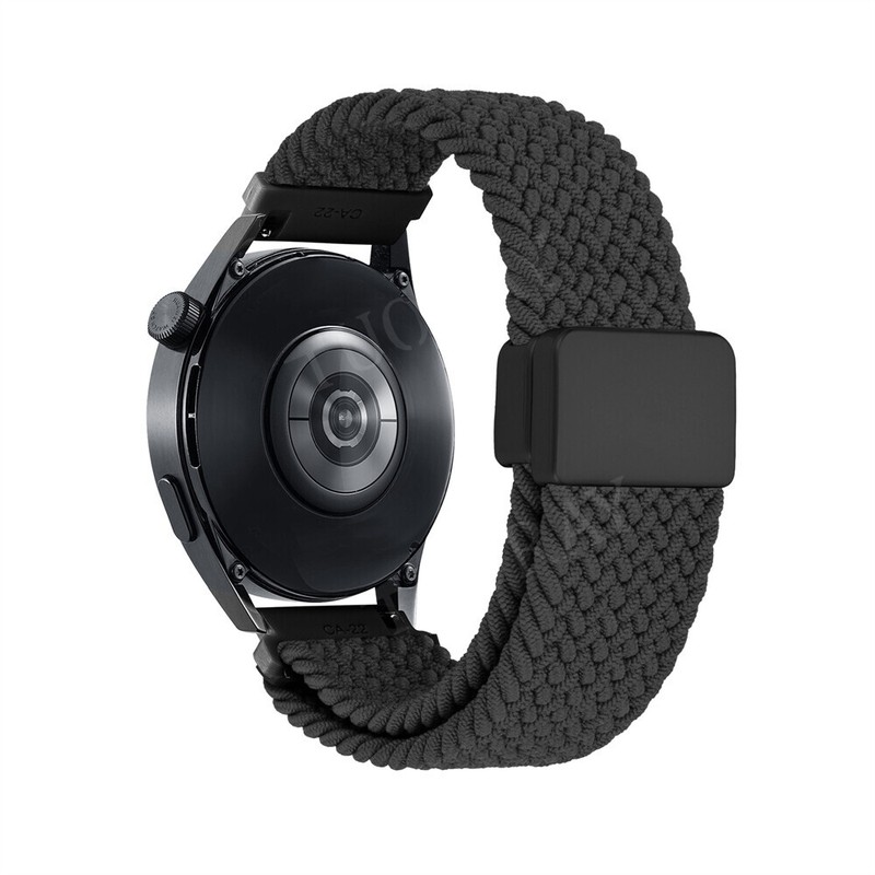 Braided Magnetic Nylon Band Strap For Garmin Vivoactive 5 4 3 Music/Move/Venu SQ