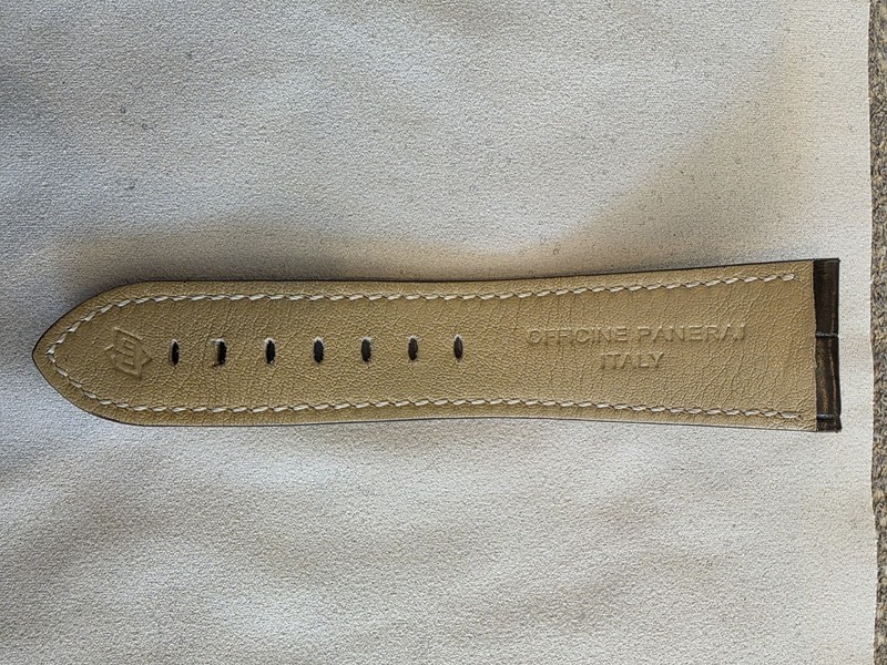 OEM Panerai Dark Brown / Cognac 26/22mm Alligator Strap gallery