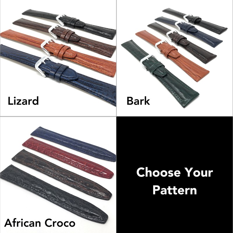 20mm Padded Leather Watch Band, Animal Prints for Timex Weekender gallery