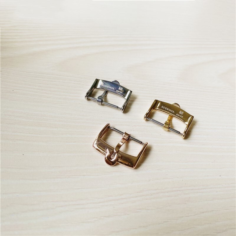 New 14mm 16mm 18mm 20mm Stainless Steel Watch Strap Buckle For Omega Silver gallery