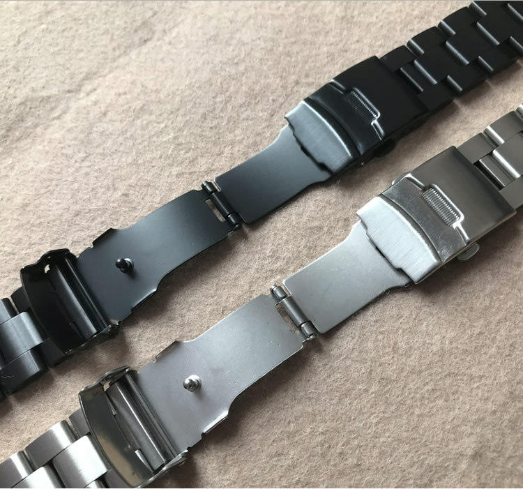 High Quality Solid Stainless Steel Watch Strap Band curved end 19/20/21/22/23mm gallery