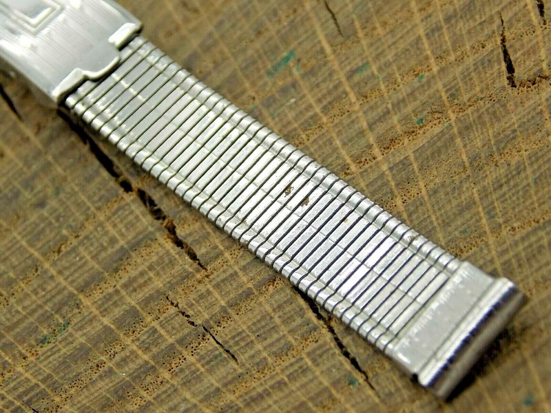 USA made Vintage Pre-Owned Watch Band Deployment Clasp Stainless 11mm Bracelet