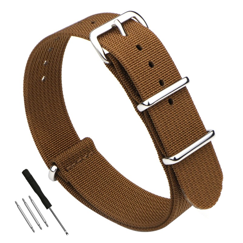 Premium Military Ballistic Ribbed Nylon Watch Straps 18mm 19mm 20mm 22mm Repl…