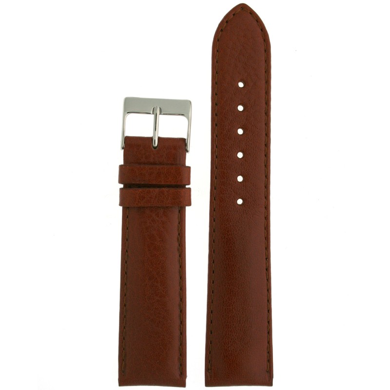Watch Band Calfskin Leather Honey Brown Lightly Padded Comfort 10mm – 24mm