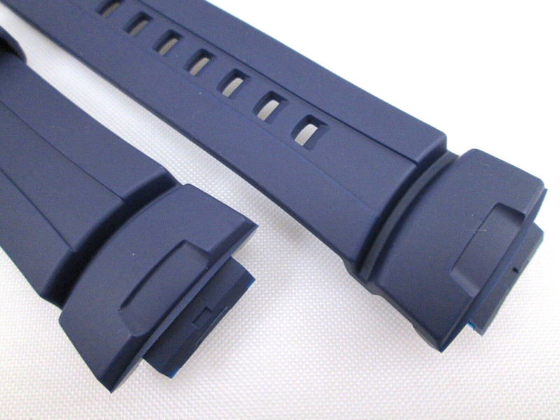 Genuine Casio G-Shock G-100 G-2110 G-2310 G-2400 navy blue resin watch band gallery