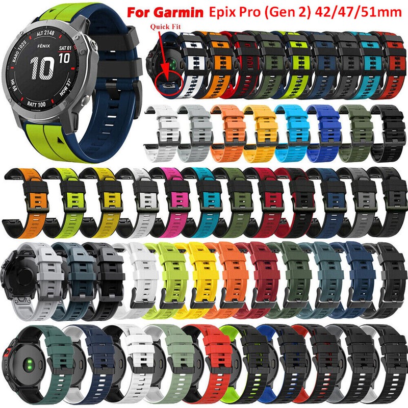 For Garmin Epix Pro (Gen 2) 42mm 47mm 51mm Quick Release Strap Watch Band Strap