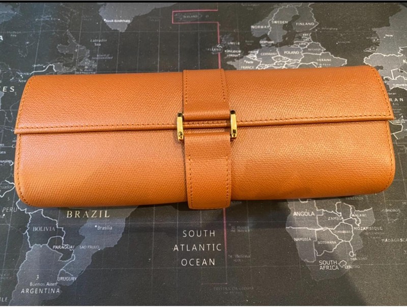 ROLEX WATCH Travel Case Leather Brown VIP Gift Item Rare UNUSED (new)