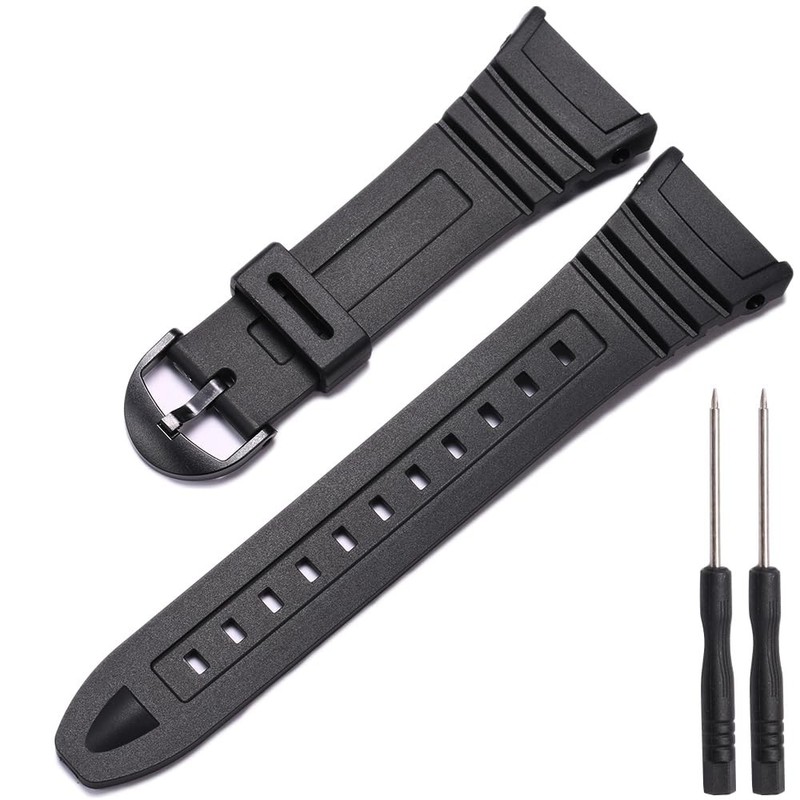 Replacement Watch Strap Band Compatible with Casio Men’s W-96H W96H-1BV Sport Wa