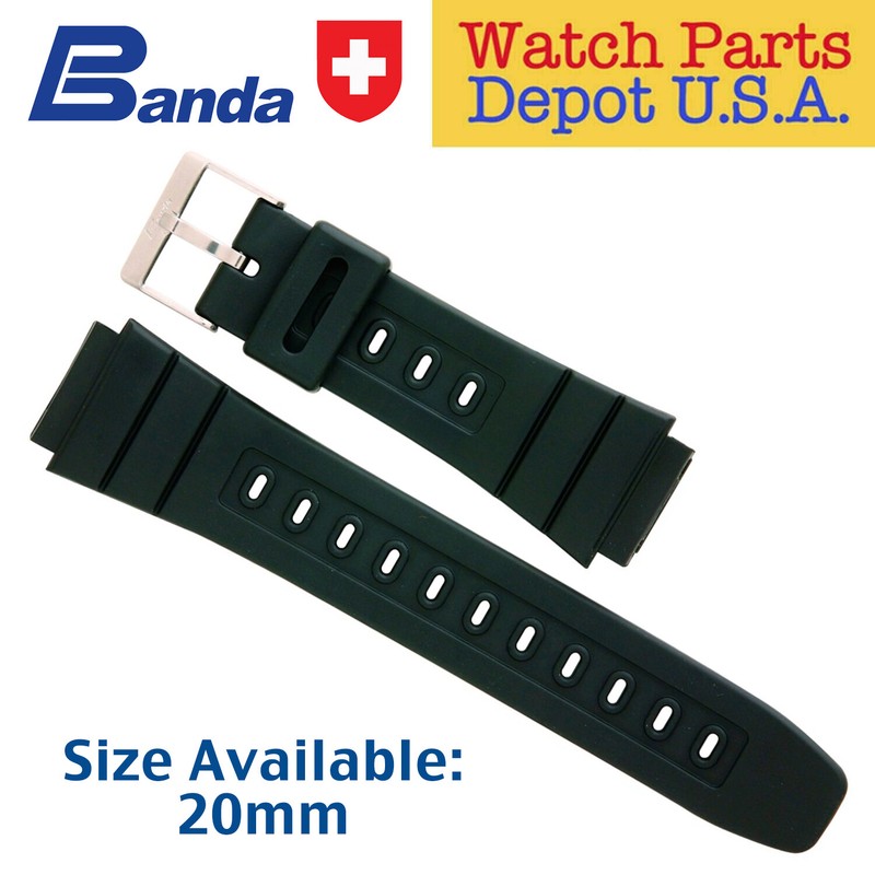 BANDA P168 HIGH QUALITY PVC SPORTS STRAP 20mm to fit CASIO Shock Style Watches