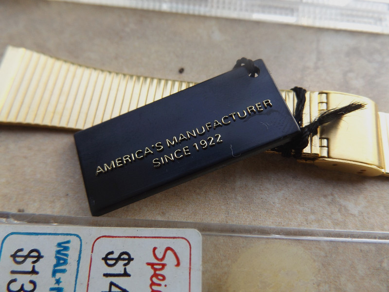 NEW NOS 18mm Speidel 1980s Yellow Gold Unused VTG Band STRAP gallery